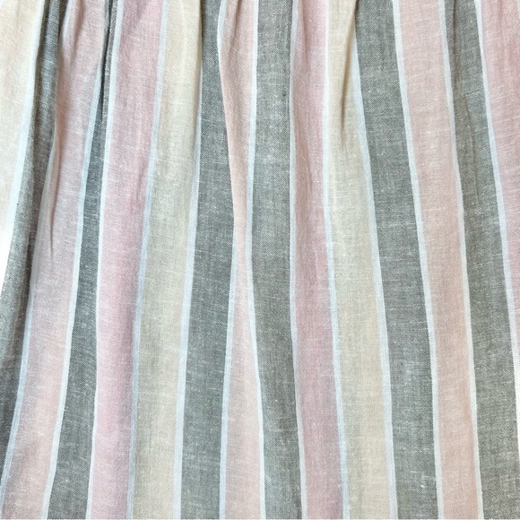 Caslon Women’s Striped Linen Blend Eyelet Maxi Dress Size XXS (00) - Picture 9 of 16